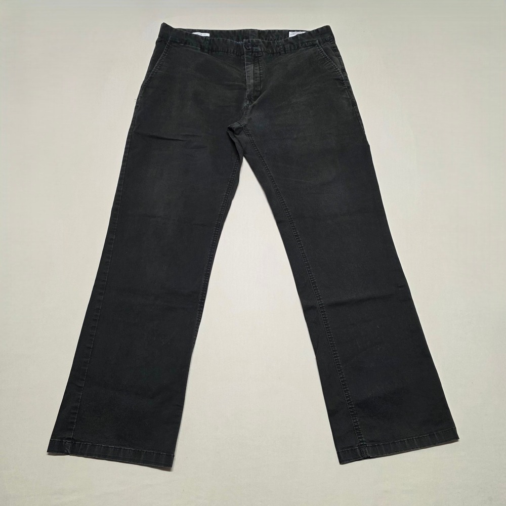 7 Diamonds Men Straight Leg Reg Fit Chino Pants Dk-Olive 34x32(29")